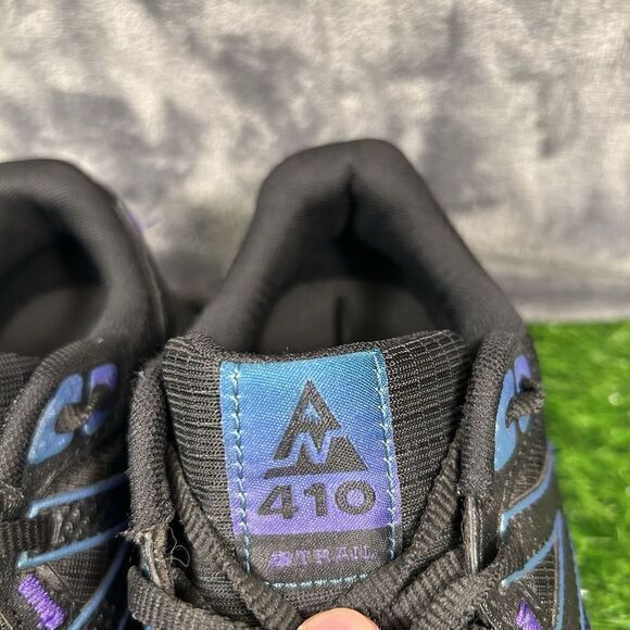 New Balance 410v7 Womens 9 Black Blue Shoes Sneaker Running Athletic‎ Trail Hike - Picture 4 of 13